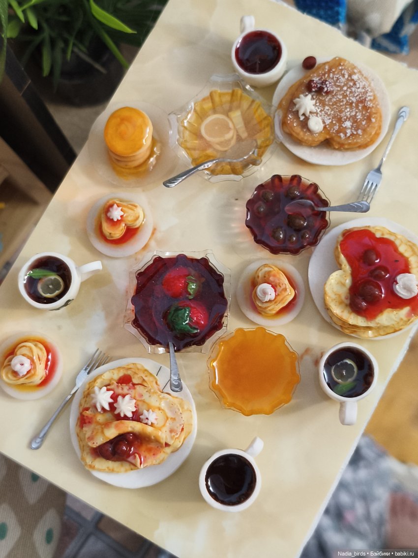 Дегустация блинов — Кукольная миниатюра своими руками: еда (фото 10)