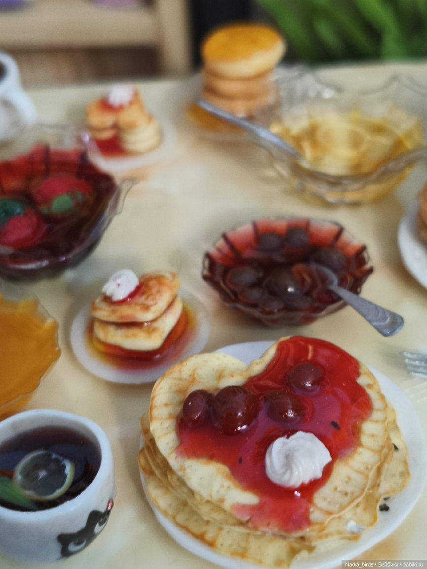 Дегустация блинов — Кукольная миниатюра своими руками: еда