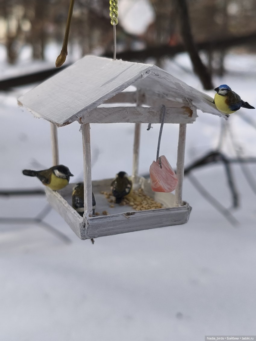Покормите птичек зимой-) — Кукольная миниатюра своими руками: еда