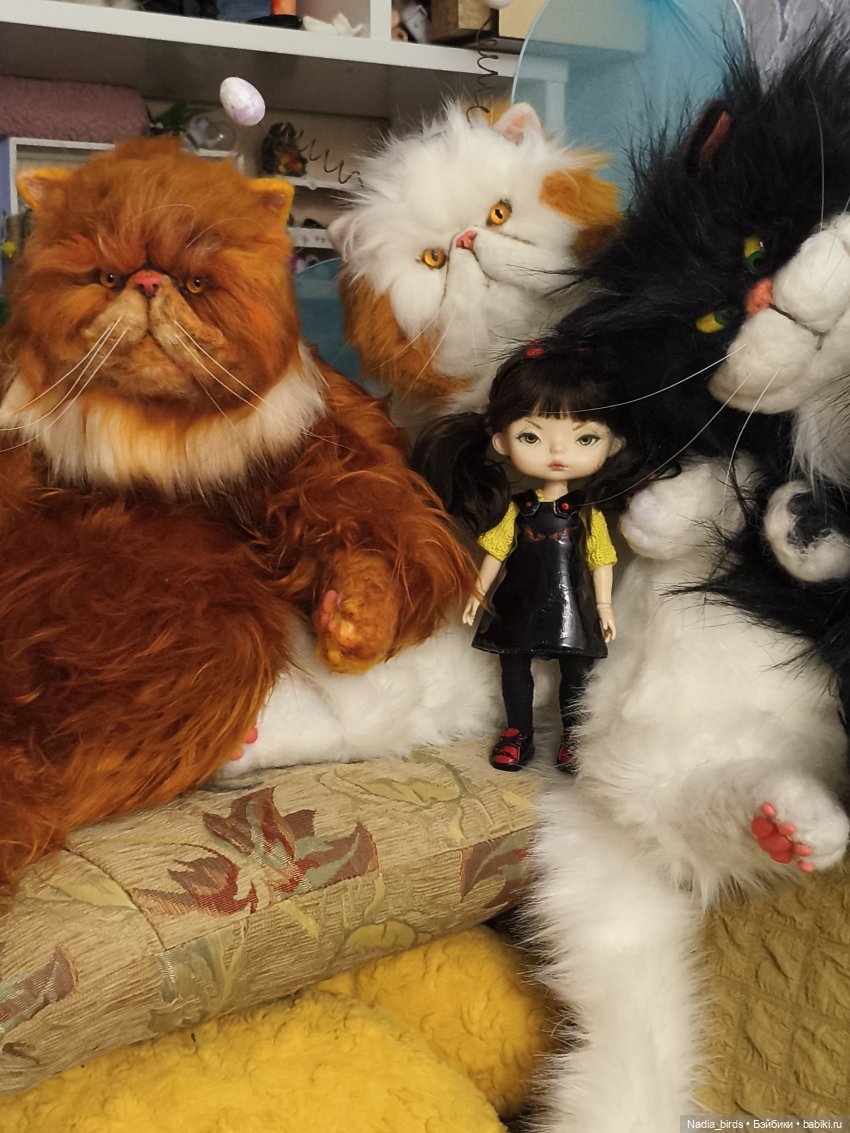 Люцифер и другие — Игрушки в смешанной технике (мех и глина): Арт