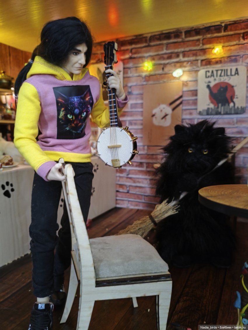 Однажды утром — Игрушки в смешанной технике (мех и глина): Арт