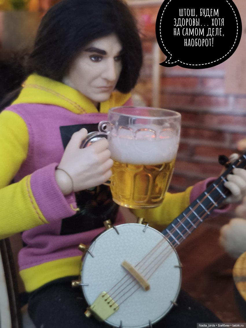 Однажды утром — Игрушки в смешанной технике (мех и глина): Арт