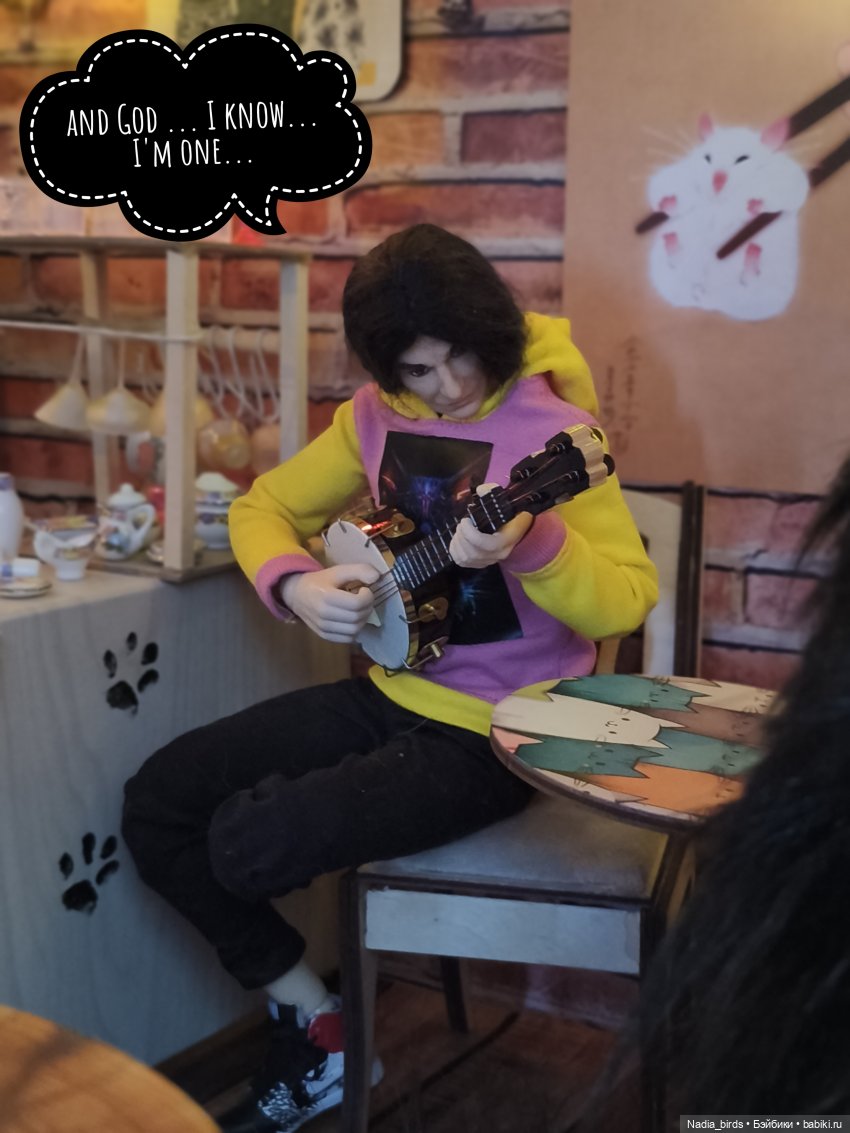 Однажды утром — Игрушки в смешанной технике (мех и глина): Арт