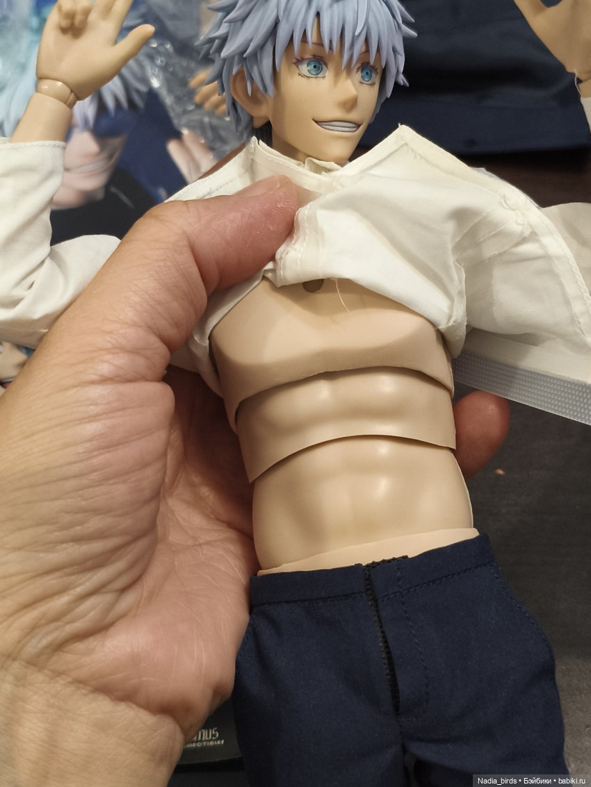 20:31, прибыл Годжо Сатору-) обзор на фигурку от Asmus