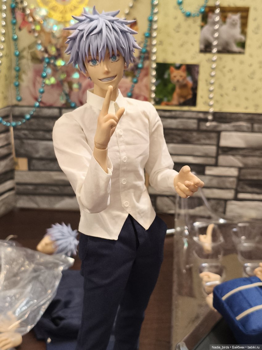 20:31, прибыл Годжо Сатору-) обзор на фигурку от Asmus