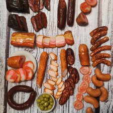 Набор мясных деликатесов 1/6 из полимерной глины