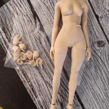 Женское бесшовное тело jiaou doll 1/6