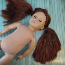 Выпрямляю волосы куклам