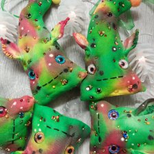 Веселые чердачные елки. Комплект из 5 штук