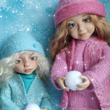 Мои Снегурочки Туся и Луша от Dolly Hugs Crew