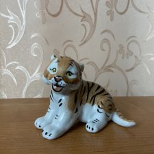 Фарфоровый тигр времён СССР