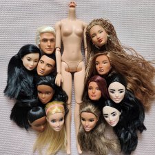 Головы, тела, запчасти для Барби