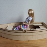 Лодка для Барби и других кукол 1/6