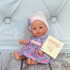 Кукла-Пупс Бебетин в голубом платье в цветочек