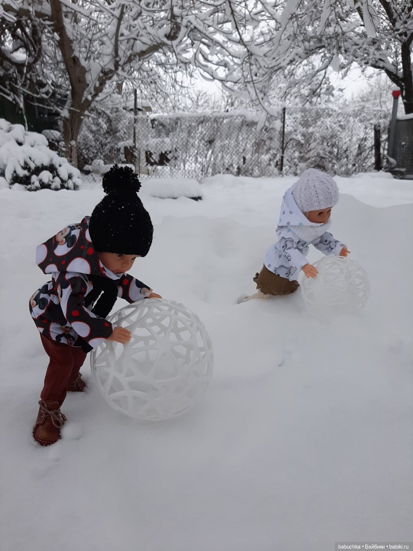 Зимние фото и эпизоды из жизни кукол (фото 8)