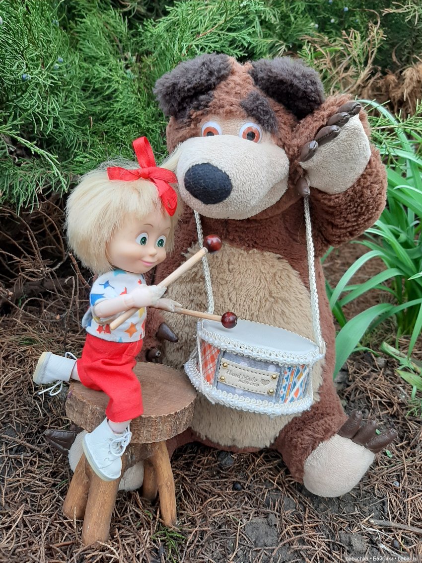 Машка, Мишка и ба-ра-бан — Игровые куклы разных производителей (Разное): редкие бренды (фото 5)