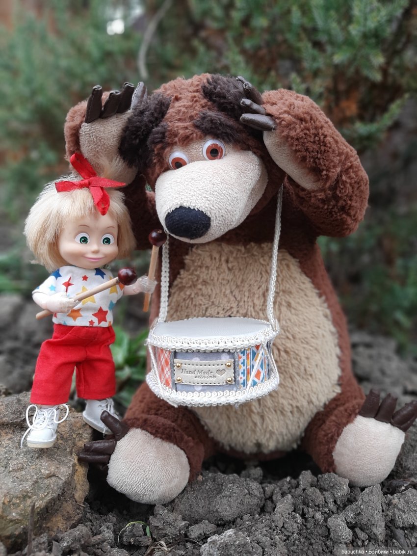 Машка, Мишка и ба-ра-бан — Игровые куклы разных производителей (Разное): редкие бренды (фото 6)