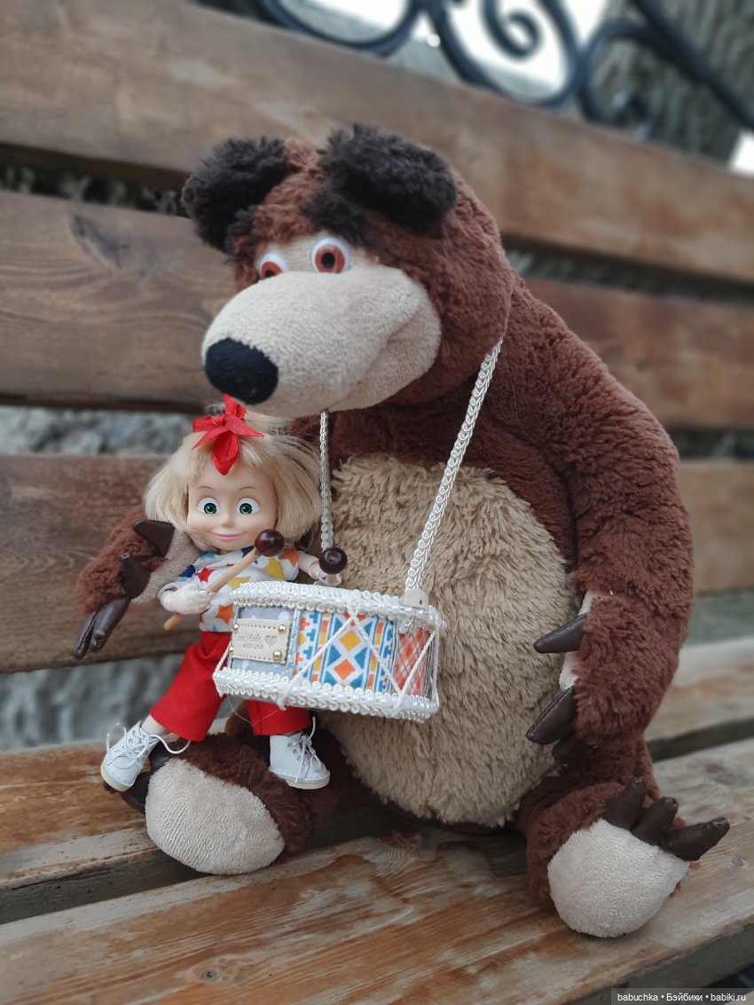 Машка, Мишка и ба-ра-бан — Игровые куклы разных производителей (Разное): редкие бренды