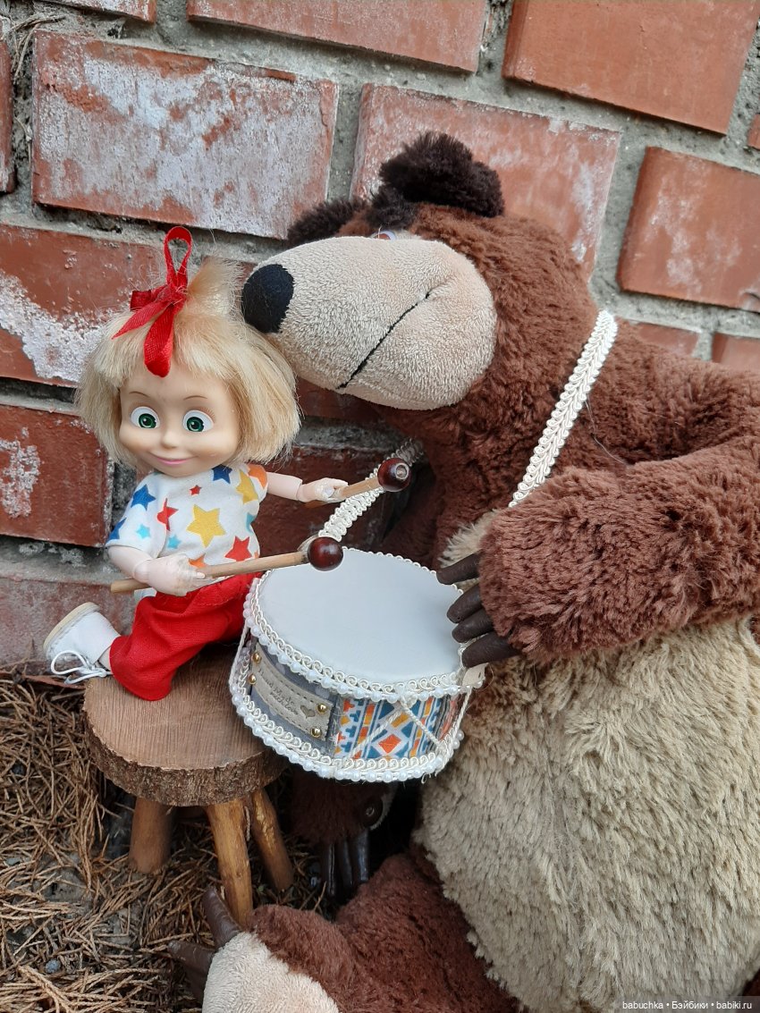 Машка, Мишка и ба-ра-бан — Игровые куклы разных производителей (Разное): редкие бренды