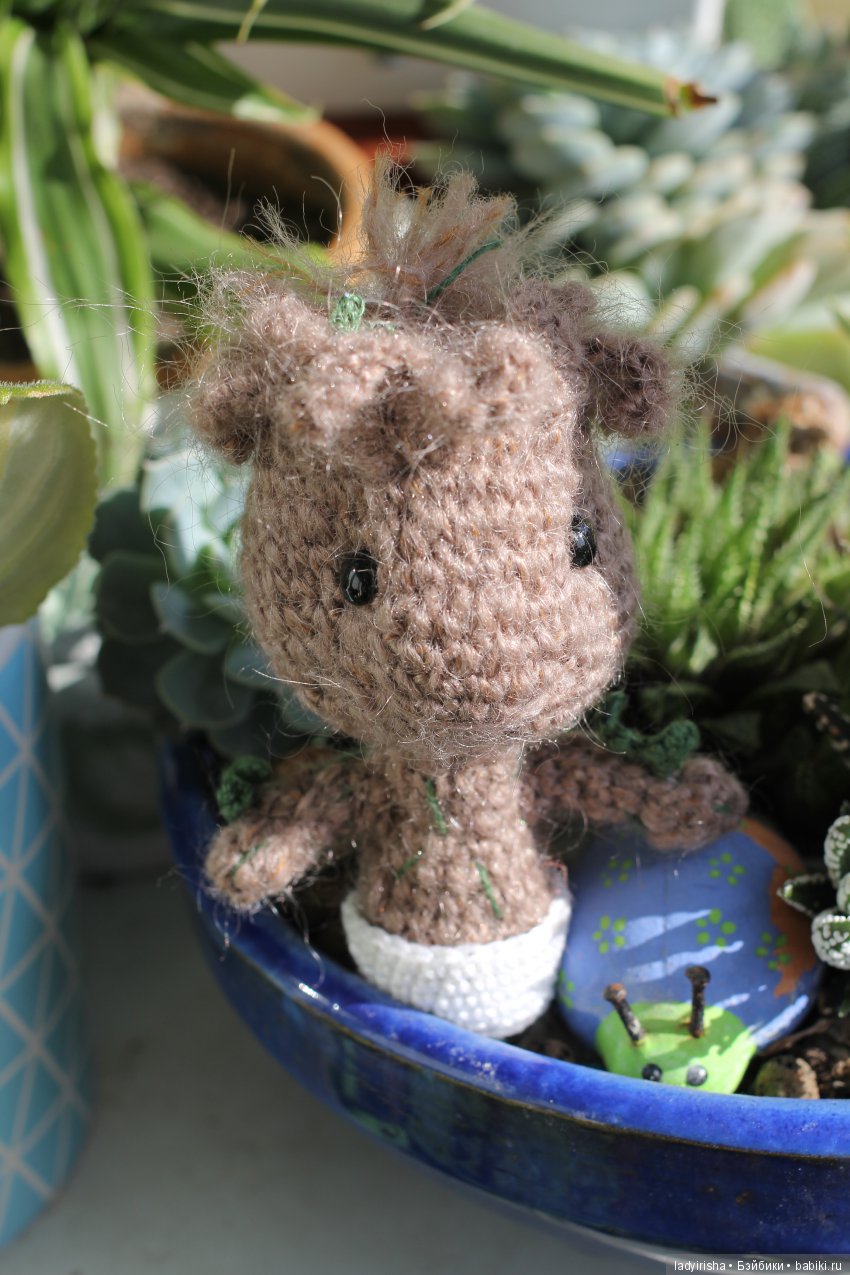 вязаная игрушка амигуруми amigurumi ladyirisha Грут Groot