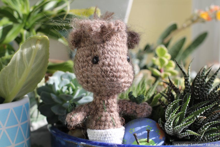 вязаная игрушка амигуруми amigurumi ladyirisha Грут Groot
