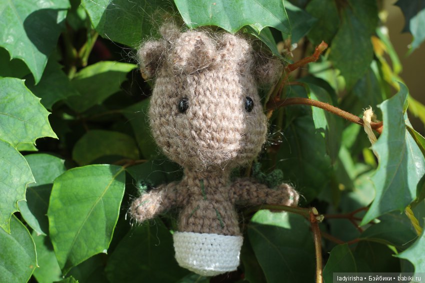 вязаная игрушка амигуруми amigurumi ladyirisha Грут Groot