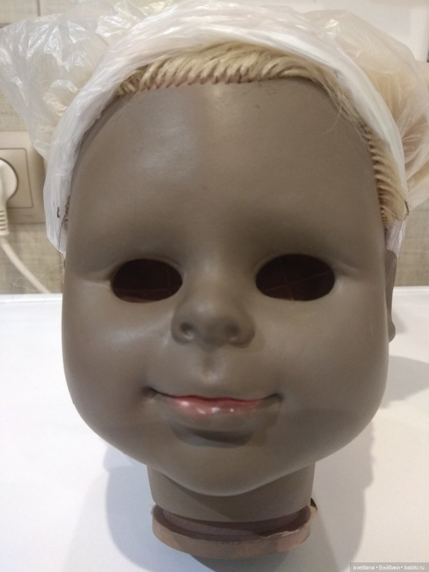 Почерневшая кукла ГДР 1 Провожу эксперимент (фото 3)