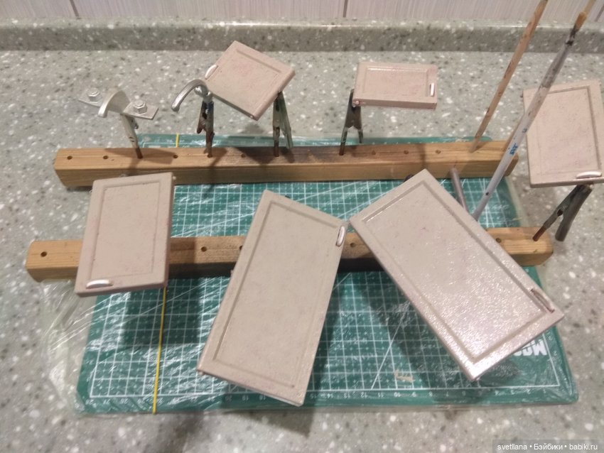 Кухня в кукольный ДОМ — Кукольная мебель своими руками: МК (фото 7)