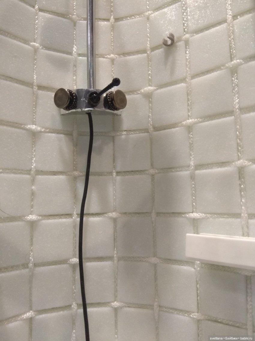 Ванная комната с душевой кабиной в кукольный ДОМ (фото 9)