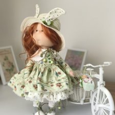 Зайка интерьерная текстильная