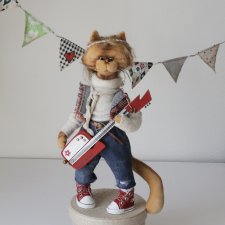 Кот текстилный