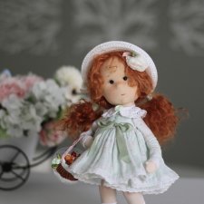 Рыжая! Интерьерная текстильная кукла
