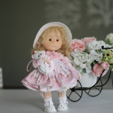 Розочка ! Интерьерная текстильная кукла