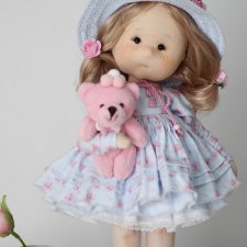 Мишель , интерьерная текстильная кукла