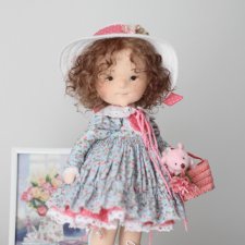 Тася интерьерная текстильная кукла