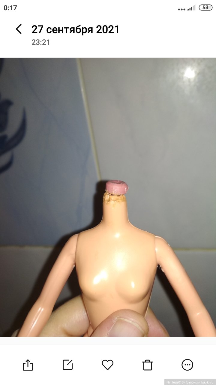 Ремонт шеи Скиппер, Барби (фото 5)