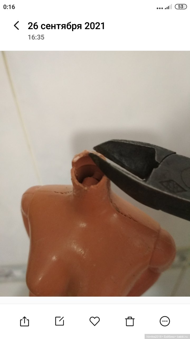 Ремонт шеи Скиппер, Барби (фото 4)