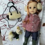 Куколка Ханна с собачкой фирмы Готц Gotz #04/2