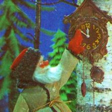 Открытки с куклами. Часть 4: новогодние открытки Вячеслава Воронина