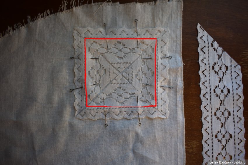 «Винтажная» наволочка, МК (фото 2)
