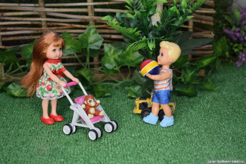 Трактор и коляска — Куклы Kelly (Келли): Сестра Барби