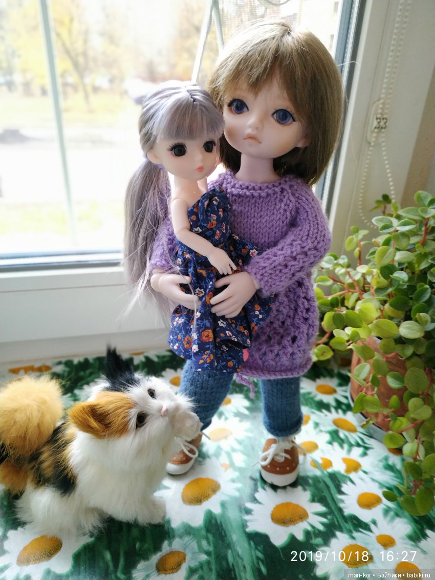 Новая жительница -малышка-баболишка. Знакомство и совместные фото Баболи и Ксяоми Монст