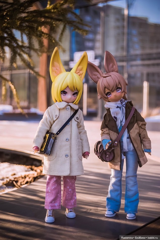 Лемонель и Канелла гуляют ранней весной (фото 3)