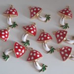 Подвески мухоморчики #1