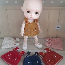 Сарафанчики для кукол Ob11