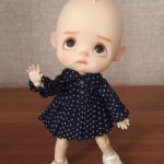 Платье для кукол Ob11