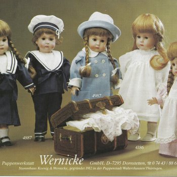 Каталог кукол фабрики Wernicke 1987/88
