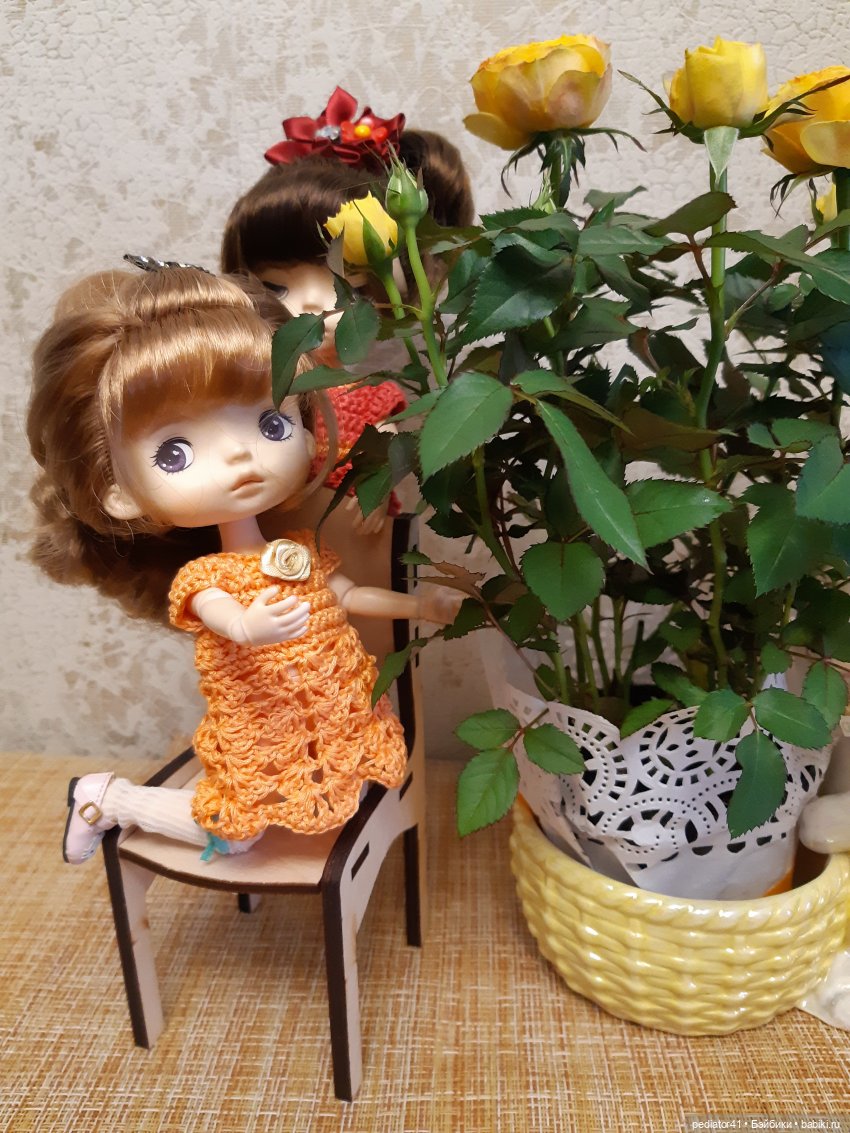 Девочки и роза — Куклы Xiaomi Monst (Сяоми) и Pipitom: шарнирные (фото 8)