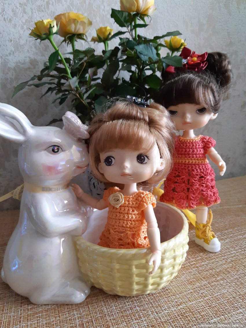 Девочки и роза — Куклы Xiaomi Monst (Сяоми) и Pipitom: шарнирные (фото 10)