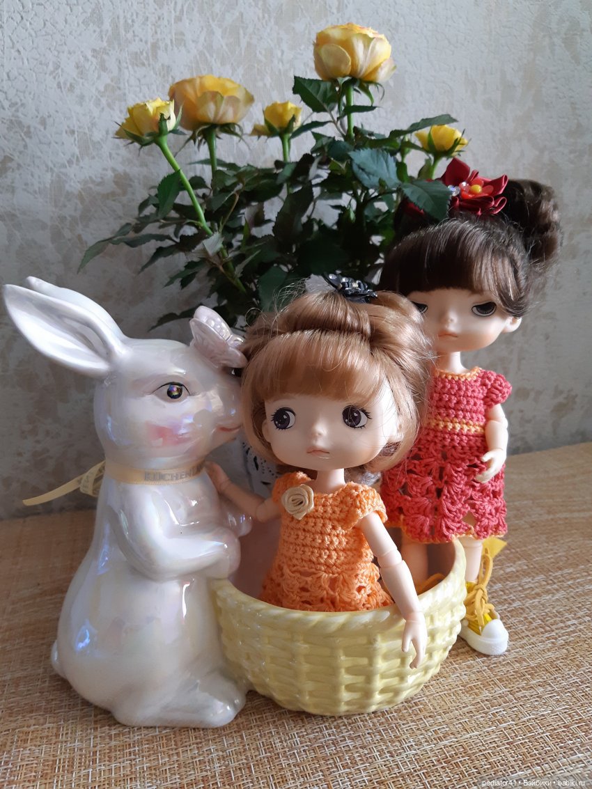 Девочки и роза — Куклы Xiaomi Monst (Сяоми) и Pipitom: шарнирные